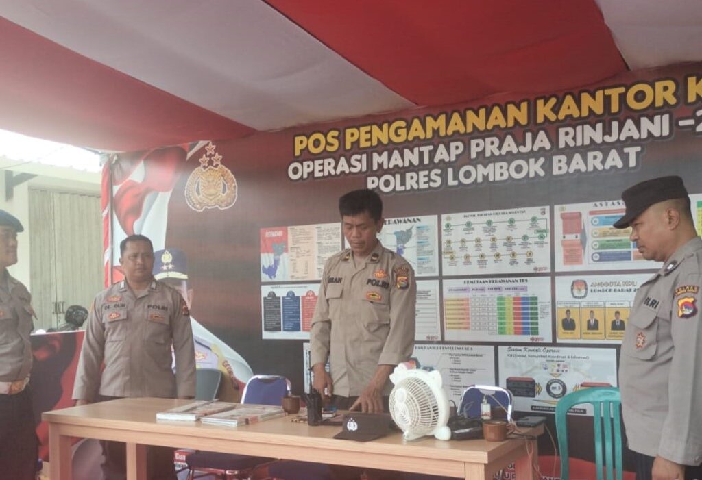 Pengecekan Rutin Personil Polres Lombok Barat Sambut Pilkada 2024