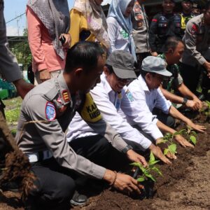 Polres Dompu Launching Gugus Tugas Polri Mendukung Ketahanan Pangan di Wilayah Kabupaten Dompu