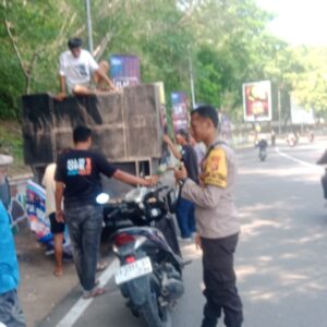 Bhabinkamtibmas Kelurahan Monggonao Gelar Patroli dan Cooling System untuk Jaga Kondusifitas Kamtibmas