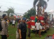 Kapolres Dompu Terjun Langsung Tangani Kebakaran Hebat Kantor Camat Woja