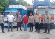 Polres Lombok Utara Kawal Pergeseran Surat Suara Dari PPK ke Gudang Logistik KPU