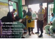 Bhabinkamtibmas Desa Karang Dima Lakukan Monitoring Penyaluran Bantuan Pangan Non Tunai (BPNT)