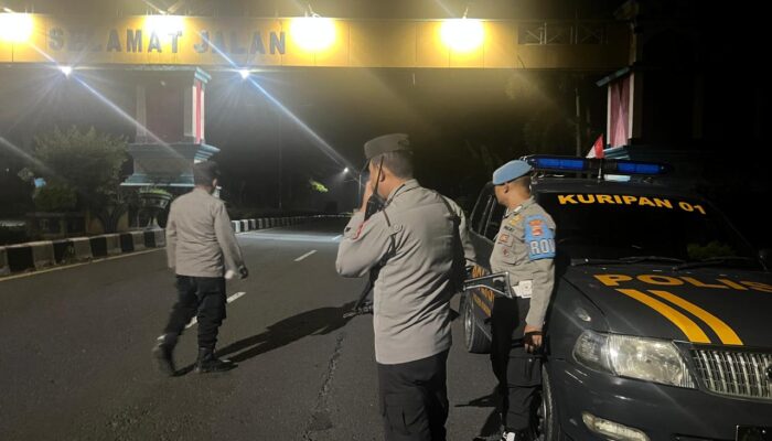 Gempur Kejahatan Malam: Patroli Gabungan Polsek Kuripan Amankan Bypass BIL