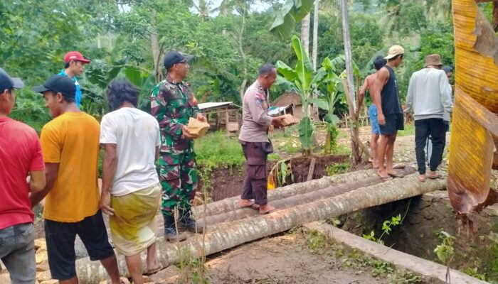 Gotong Royong TNI-Polri & Warga Sekotong: Jalan Putus Kembali Terhubung!