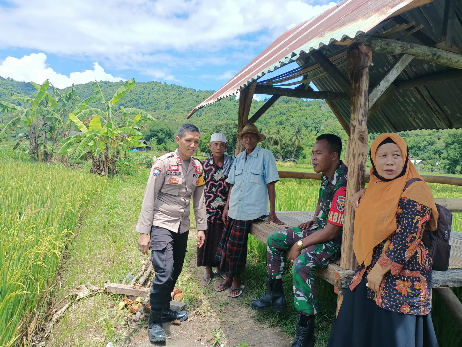 Sinergi Polri dan Petani, Wujudkan Ketahanan Pangan di Kuripan Selatan