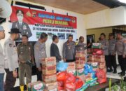 Polres Bima Kota Peduli Bencana, Salurkan Bantuan ke Korban Banjir di Wera