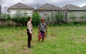 Polisi Dorong Ketahanan Pangan Desa Terong Tawah Lewat Pemanfaatan Pekarangan
