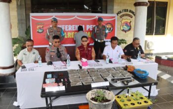 Dir Resnarkoba Polda NTB Datang Langsung Melihat Hasil Ungkap Kasus Narkoba yang Langka Oleh Polres Bima
