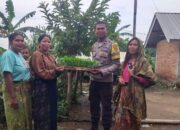 Dukung Ketahanan Pangan, Polsek Lembar Salurkan Bibit Cabai ke Warga