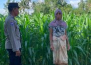 Bhabinkamtibmas Gerung Dukung Ketahanan Pangan Lewat Sambang Petani