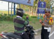 Operasi Patuh Rinjani 2025, Polres Lombok Barat Tindak Pelanggar Lalu Lintas di Bundaran Penas