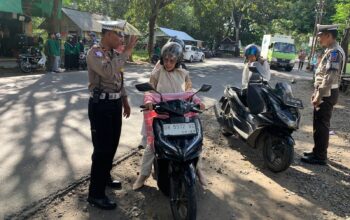 Satlantas Polres Lombok Barat Tindak 73 Pelanggar di Keling Kediri