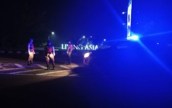 Patroli Blue Light Polres Lombok Barat Perkuat Keamanan di Bypass BIL II