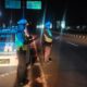 Patroli Malam Satlantas Amankan Bypass BIL Lombok Barat