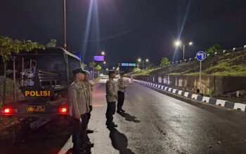 Polsek Gerung Intensifkan Patroli Malam di Jalur Bypass BIL Lombok Barat