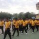 Personel Polres Bima Kota Laksanakan Olahraga Pagi Rutin Jaga Kebugaran dan Kekompakan