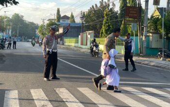 Personel Satlantas Polres Bima Kota Laksanakan Rawan Pagi, Antisipasi Kemacetan dan Laka Lantas