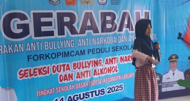 Forkopimcam Labuapi Lahirkan Duta Anti Bullying dan Narkoba dari Sekolah Dasar
