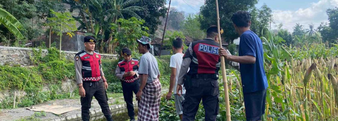 Polisi Lakukan Patroli Tanam Jagung di Dusun Kelebut untuk Dukung Swasembada Pangan