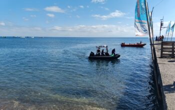 Sat Polairud Polres Bima Kota Amankan Lomba Dayung Festival Sangiang Api 2025