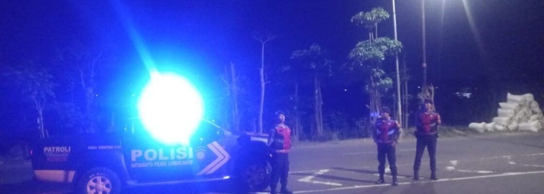 Tingkatkan Keamanan, Polres Lombok Barat Intensifkan Patroli Blue Light di Jalur Bypass BIL II