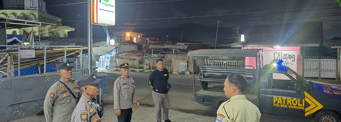 Kapolsek Gerung Pimpin Patroli Malam, Fokus Antisipasi 3C di Lombok Barat
