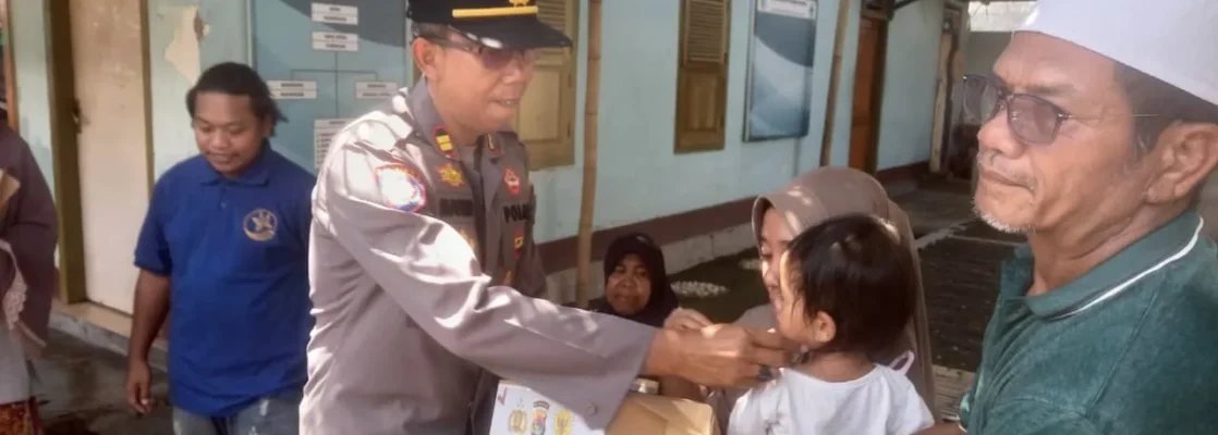 Polri Peduli Gizi: Nutrisi Mantap Hangatkan Hati Warga Labuapi