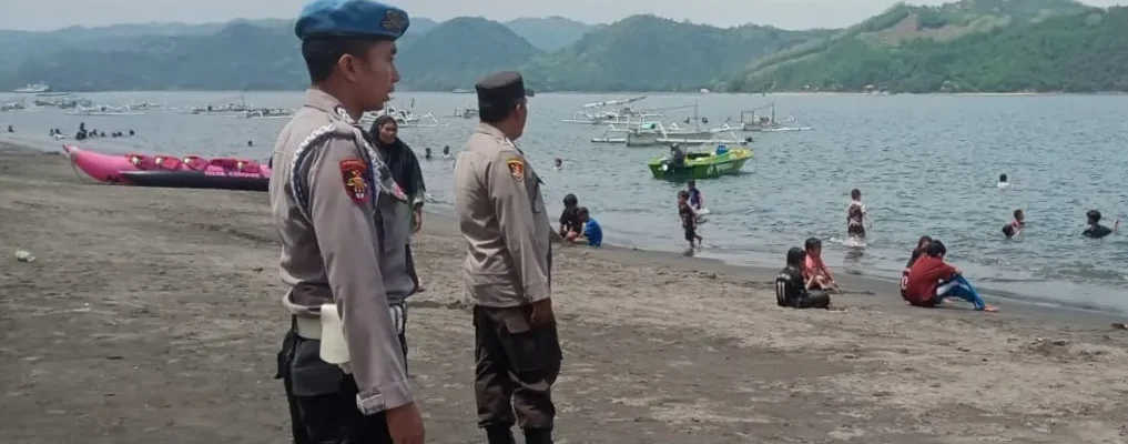 Antisipasi 3C, Polsek Lembar Gencarkan Patroli Wisata Pantai Cemare