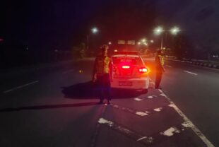 Satlantas Lombok Barat Antisipasi Kejahatan Malam di By Pass BIL 2