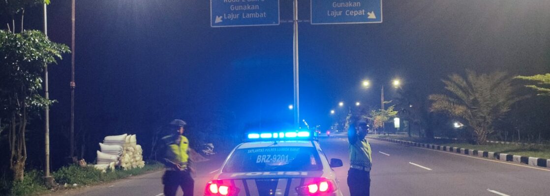 Blue Light Patrol Satlantas Lombok Barat, Aman Tanpa Balap Liar