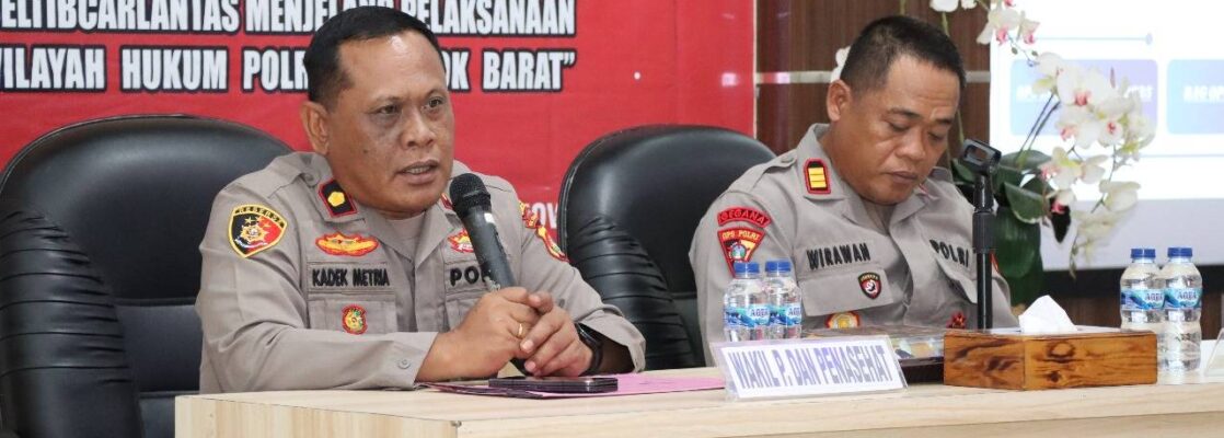 Ciptakan Kamseltibcar Lantas, Polres Lobar Rampungkan Lat Pra Ops Zebra