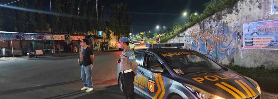 Patroli KRYD Polsek Kediri Amankan Jalur Bypass BIL dari Begal dan Kriminalitas